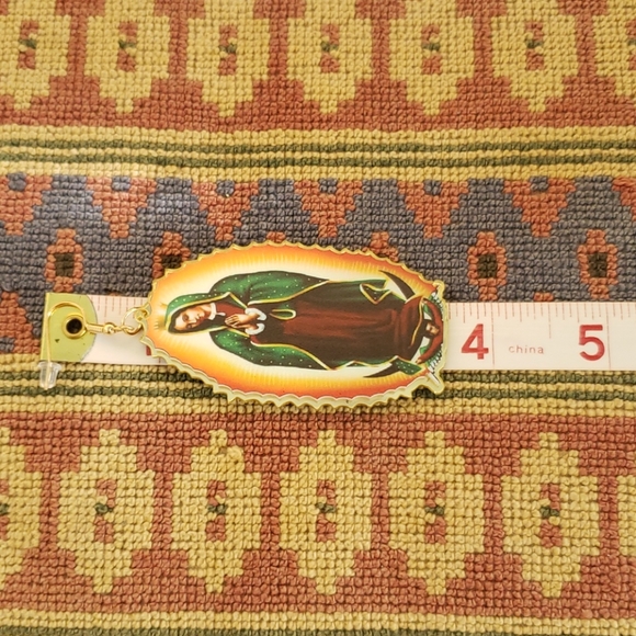 Lady of Guadalupe Earrings. Virgin. Virgen - Picture 6 of 9